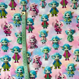 Sweat fabric Midgets digital print