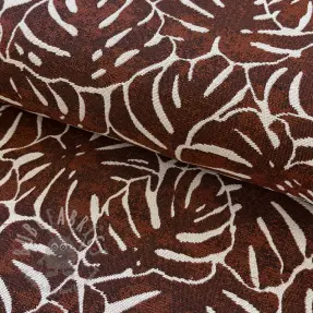 Decoration fabric jacquard Anthéa terracotta