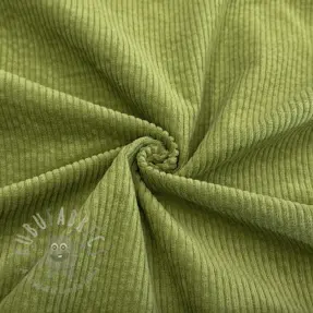 Corduroy 6W WASHED STRETCH green