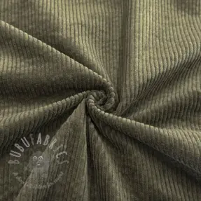 Corduroy 6W WASHED STRETCH camo green