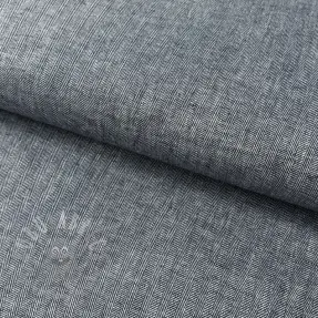 Linen cotton Fishbone navy