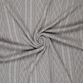 Knit fabrics Jacquard CHAIN light grey