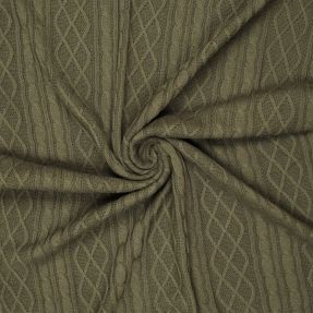 Knit fabrics Jacquard CHAIN camo green