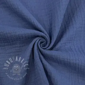 Double gauze/muslin midnight blue