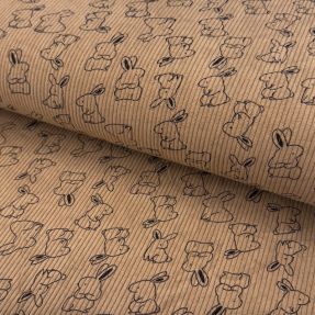 Corduroy STRETCH Small bunny design B