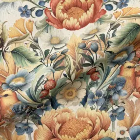 Decoration fabric premium Linenlook Bloom Fruit Paradise digital print