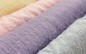 Double gauze/Muslin UNI DOBBY