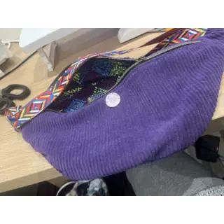 Corduroy 6W WASHED STRETCH purple