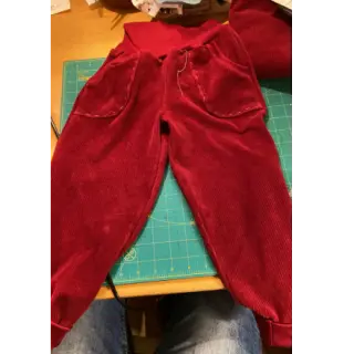 Corduroy 6W WASHED STRETCH rust