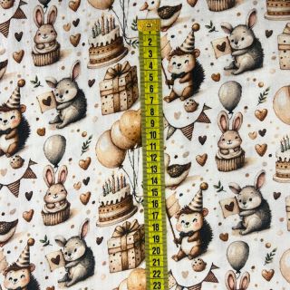 Double gauze/muslin Cuties design D digital print