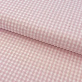 Cotton fabric YARN DYED CHECK BRUSHED light rose