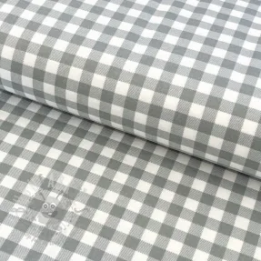 Cotton fabric FLANNEL Check sage