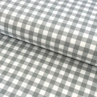 Cotton fabric FLANNEL Check sage