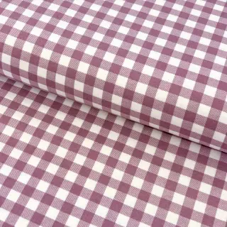 Cotton fabric FLANNEL Check mauve