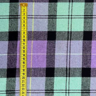 Scottish Check YARN DYED BRUSHED purple
