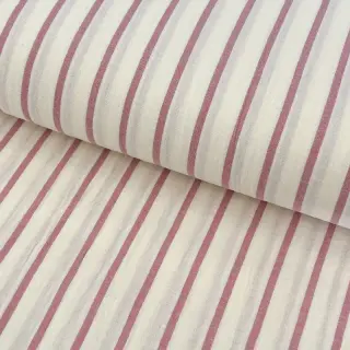 Double gauze/muslin YARN DYED Thin strip mauve