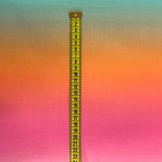 Cotton fabric VOILE Rainbow stripe digital print