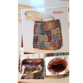 Decoration fabric GOBELIN PREMIUM City canal house