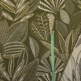 Decoration fabric jacquard Legende kaki