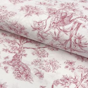 Cotton fabric Acajou rouge PERCALE