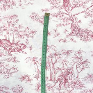 Cotton fabric Acajou rouge PERCALE