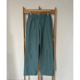 Linen enzyme washed 170 g ocean green
