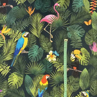 Decoration fabric premium Tropical jungle bird digital print