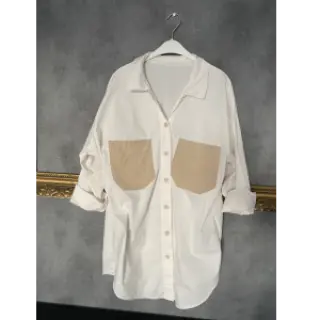 Cotton poplin ecru