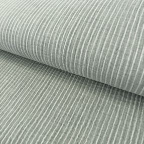 Double gauze/muslin YARN DYED Stripes old green