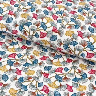 Cotton fabric Aphrodite blanc PERCALE