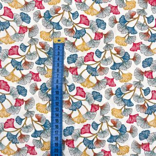 Cotton fabric Aphrodite blanc PERCALE