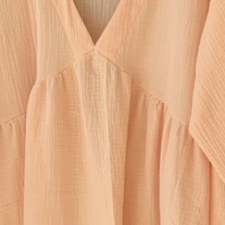 Double gauze/muslin light salmon ORGANIC