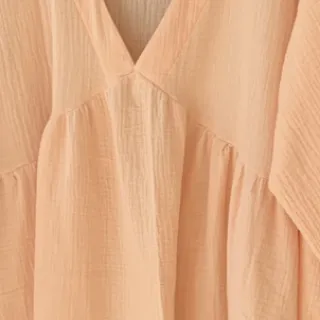 Double gauze/muslin light salmon ORGANIC