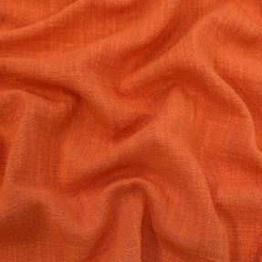 Cotton fabric SLUB WASHED terra