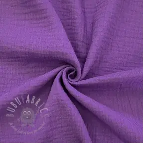 Double gauze/muslin violet ORGANIC
