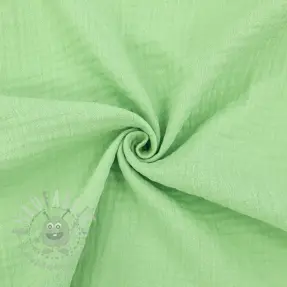 Double gauze/muslin light lime ORGANIC