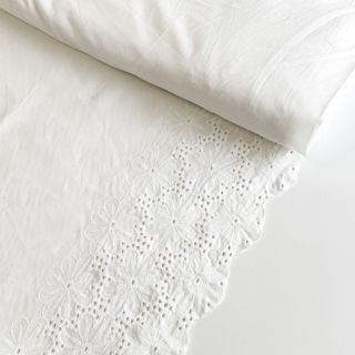 Madeira embroidery Meike 1-side border white