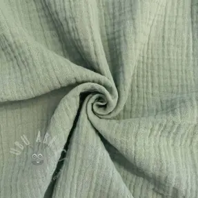 Double gauze/muslin dark mint ORGANIC