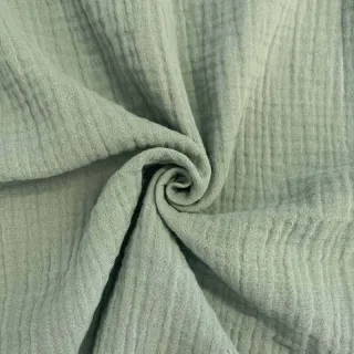 Double gauze/muslin dark mint ORGANIC