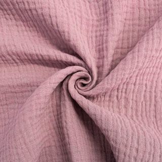 Double gauze/muslin lilac ORGANIC