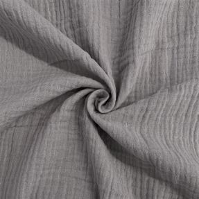 Double gauze/muslin grey ORGANIC