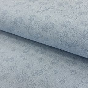JEANS 9,5 OZ Embossed Flowers light blue