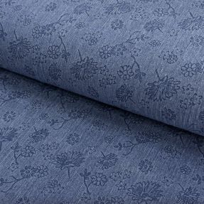 JEANS 9,5 OZ Embossed Flowers blue