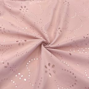 Cotton fabric VOILE Puffy old rose