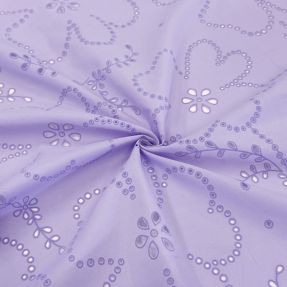 Cotton fabric VOILE Puffy purple