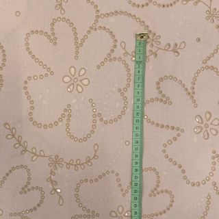 Cotton fabric VOILE Puffy beige