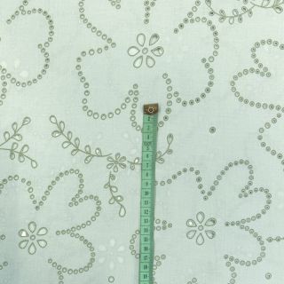 Cotton fabric VOILE Puffy mint
