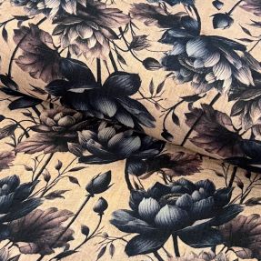 Double gauze/muslin Dreamy flowers design B digital print