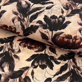 Double gauze/muslin Dreamy flowers design F digital print
