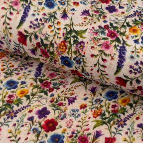 Double gauze/muslin Flower sea design B digital print